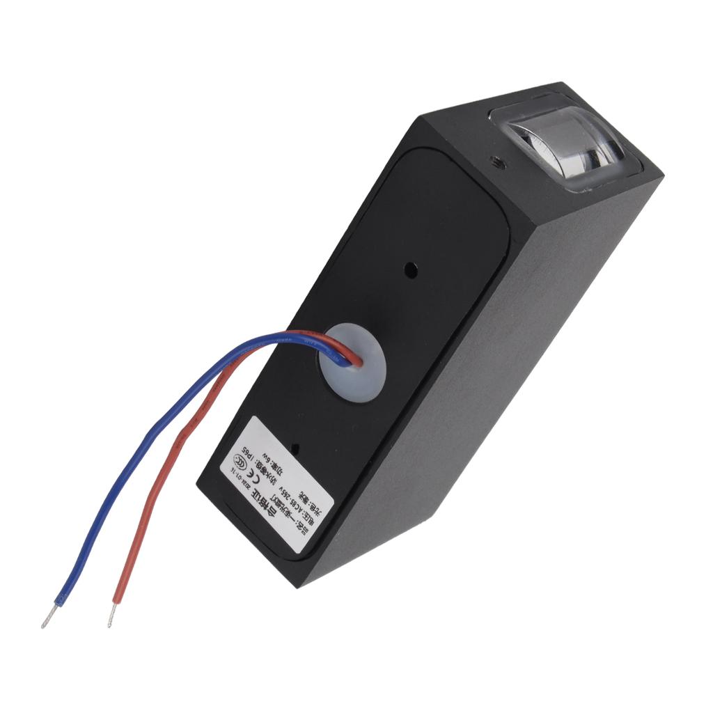 6W Double Head Wall Lamp Aluminum Shell for Hotel KTV Corridor Aisle Background Decoration Warm