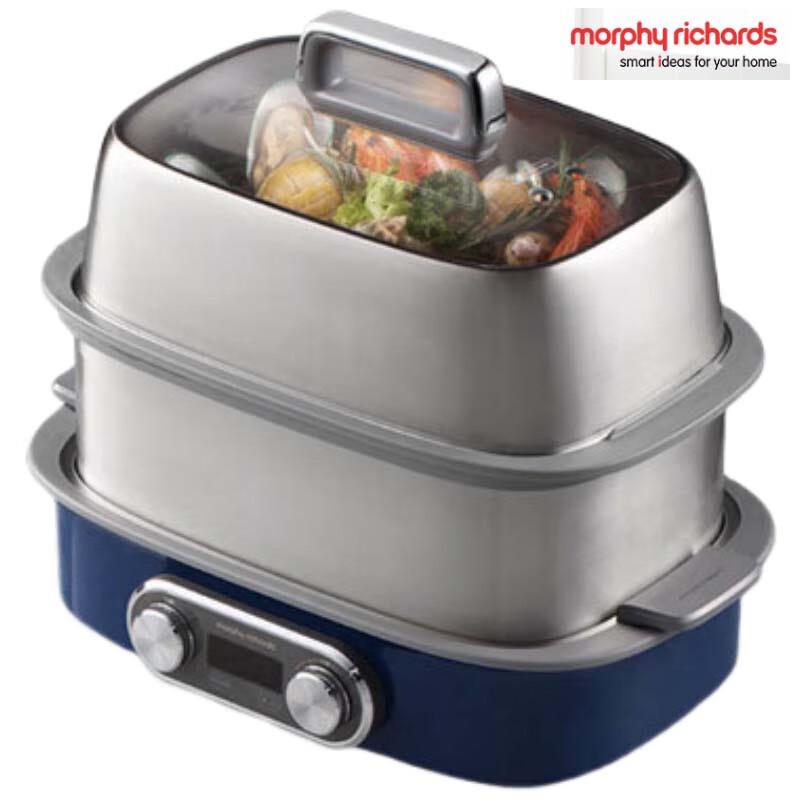 Многофункциональная пароварка-тушилка Morphy Richards 12 л MR1168 вилка CN (адаптер в комплекте)