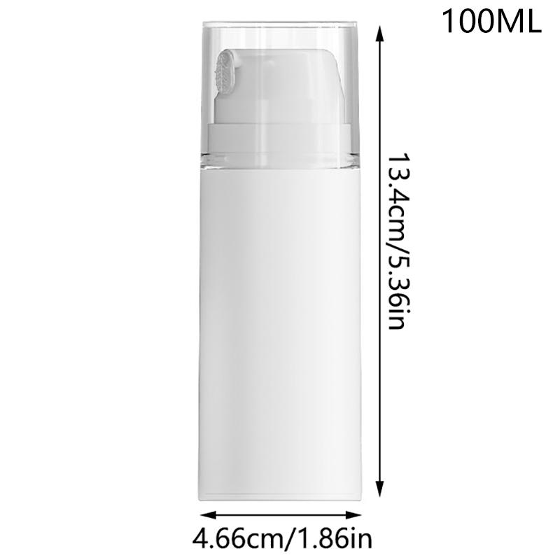 1Pcs 30/50/100ml Portable Travel Empty Airless Pump Jar Cream Dispenser Refillable Leak Proof Cosmetic Bottle Storage Container