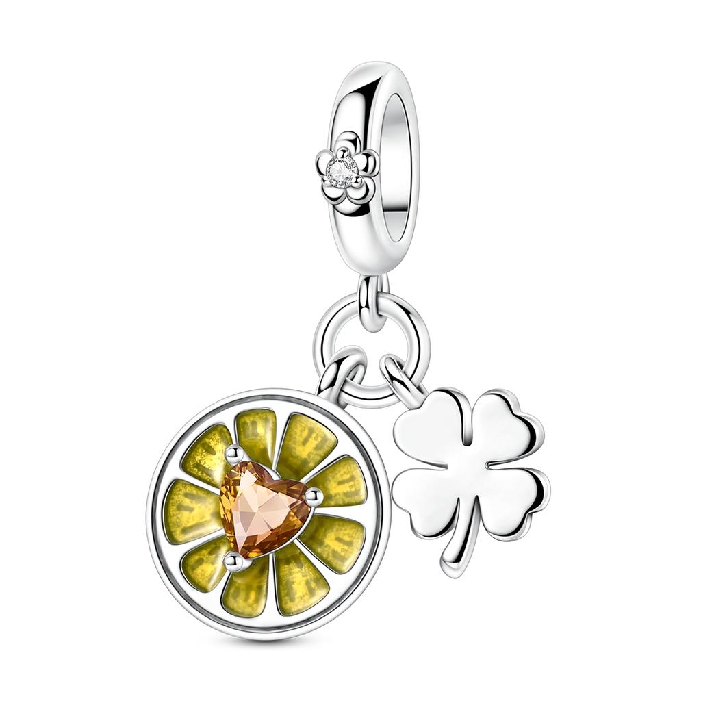 Fruit Charm Bead 925 Silver Strawberry Cherry Avocado Fit Original Bracelet Diy Fashion Jewelry