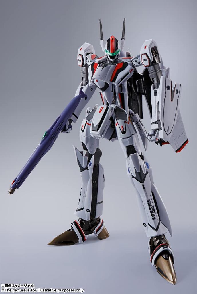 TAMASHII NATIONS DX Chogokin Macross F Super Messiah Valkyrie Saotome Revival 340mm ABS Die Cast PVC Painted Movable Figure VF-25F (Alto Custom) Ver.