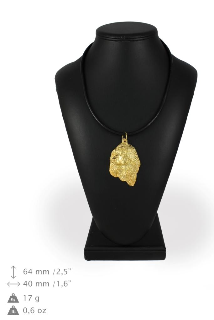 Afghan Hound, Tazi I - necklace with a dog in a gift box, gold-plated pendant for a dog lover, striking jewelry by Art-Dog