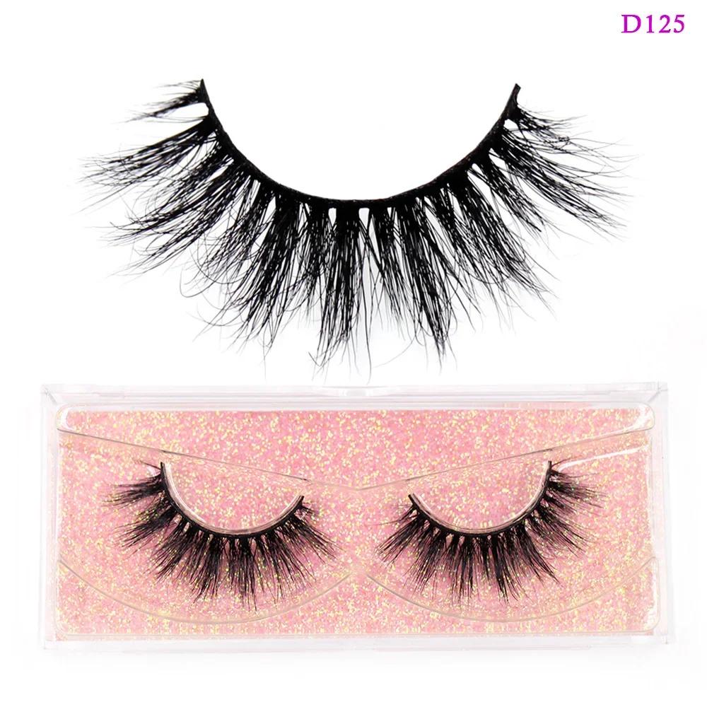 LEHUAMAO Eyelashes 3D Mink Lashes Criss-cross Strands Cruelty Free High Volume Mink Lashes Soft Dramatic Eye Lashes Makeup D101