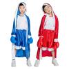 Kids Long Sleeve Belt Loose Muay Thai Boxing Robe Stage Show Kickboxing Gown