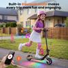 iScooter K6 Kids Electric Scooter with Bluetooth Speaker,21.6 V 2.6 Ah Battery