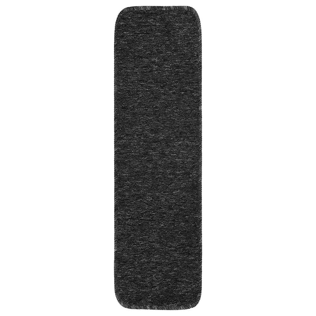 vidaXL Antirutsch Stufenmatten 15 Stk. 75x20 cm Anthrazit Rechteckig