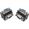 RS232 DB9P Последовательный порт 9-контактный female-to-female Угловой адаптер 90°