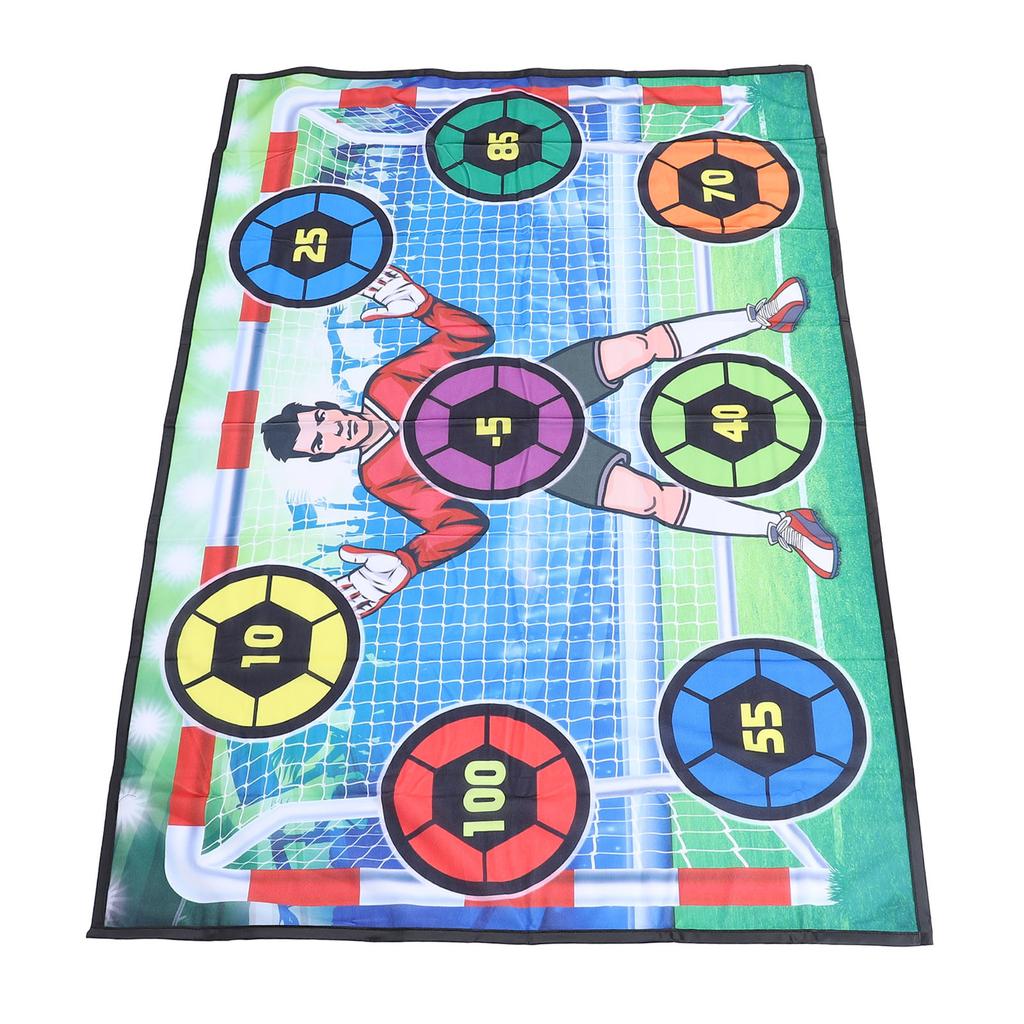 Футбольный мяч игровой набор с 2 мячами воздушный насос развитие навыков коврик метание футбольная цель цель игра для In