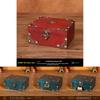 New Chinese Style Wooden Desktop Organizer Box With Lock For Jewelry Storage
