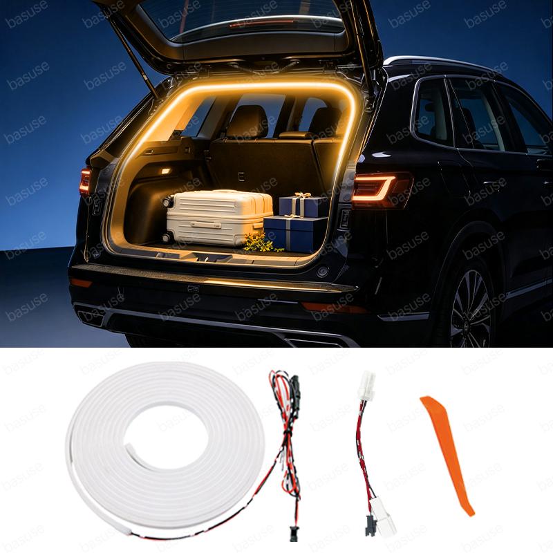 Светодиодная накладка на багажник ДЛЯ HAVAL H6 2-го поколения Окружная светодиодная лента Декоративные лампы для освещения багажника Модификация Автоаксессуары