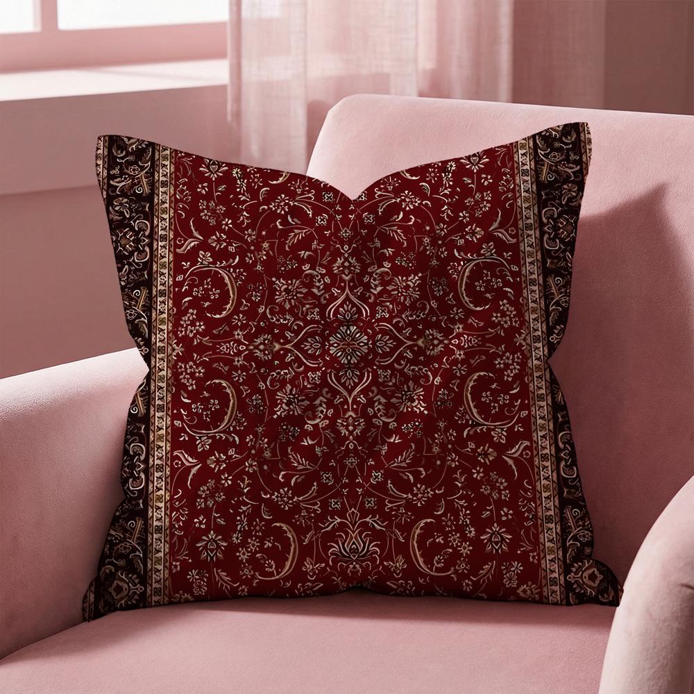 Persian Pattern Cushion Cover MultiScene Pillow Cover for Home Car Reversible Soft Durable for Daily Use