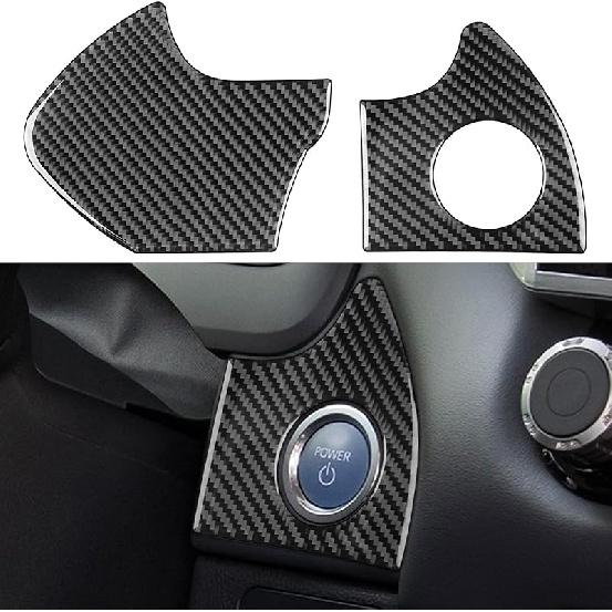NVCNX Real Premium Carbon Fiber for Toyota Tundra -2026 / Sequoia -2026 2024 2025 Car Center Console Drive Mode Knob Cover Interior Trim Accessories