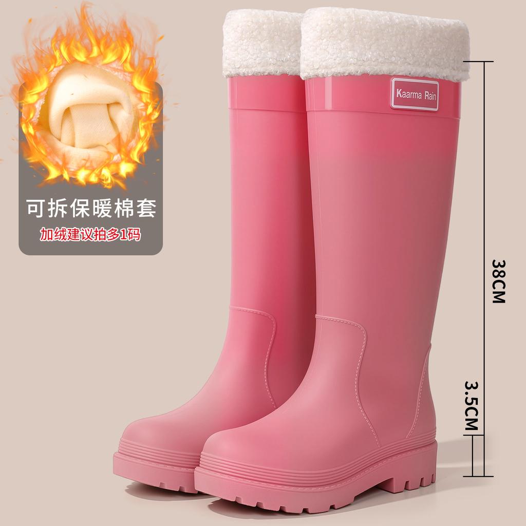 Goodlooking rain shoes women's fashion out short rain boots thicksoled nonslip waterproof shoes