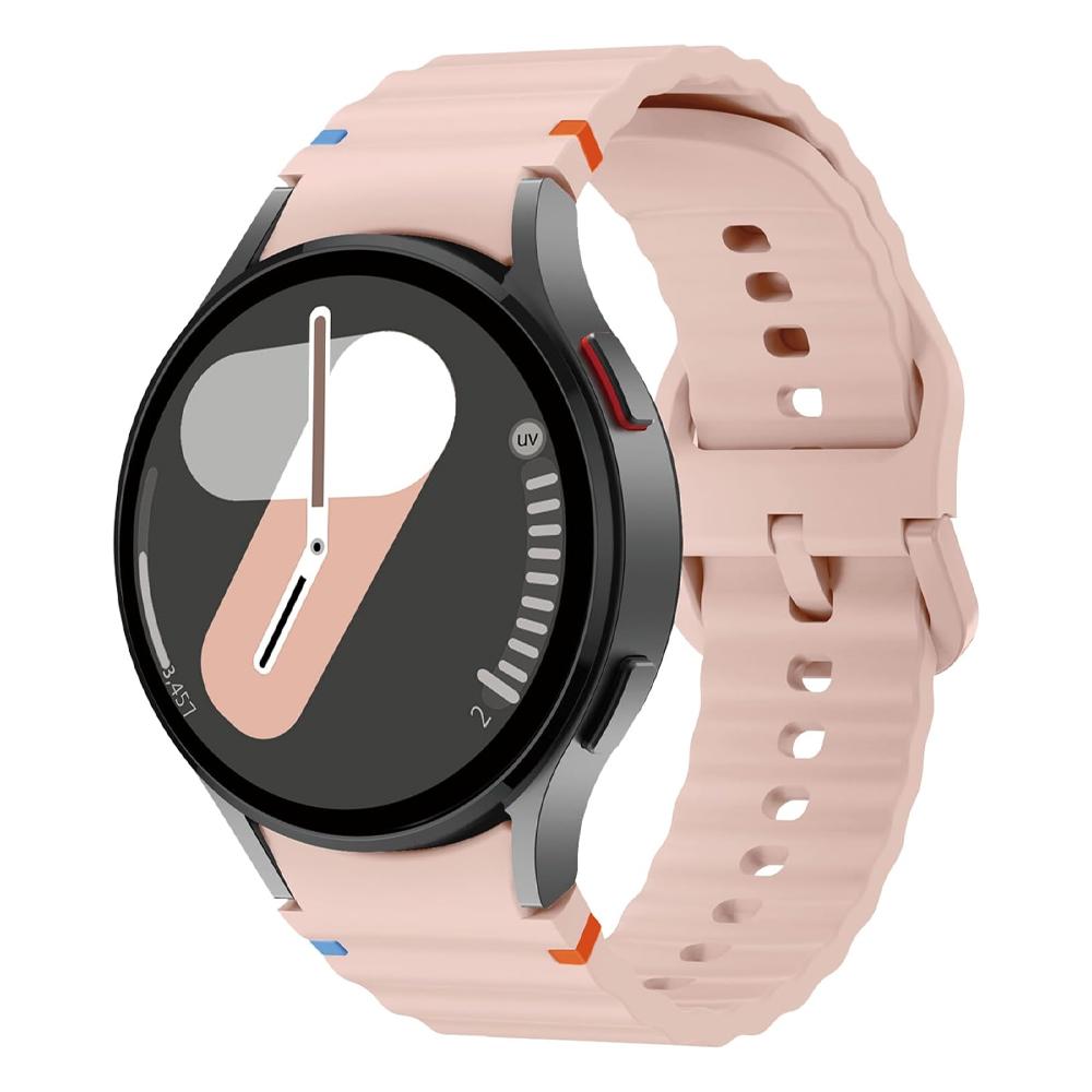 Спортивный ремешок для Samsung Galaxy watch 7/FE/4/5/6 classic/5 Pro 40 44 мм Без зазоров correa bracelet силиконовый ремень ремешки Galaxy watch 7