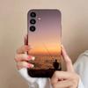 Чехол для телефона с рисунком Рыбак и рыбалка Для Samsung S25,24,23,22,21,S20,Ultra,Plus,FE Черный Мягкий чехол