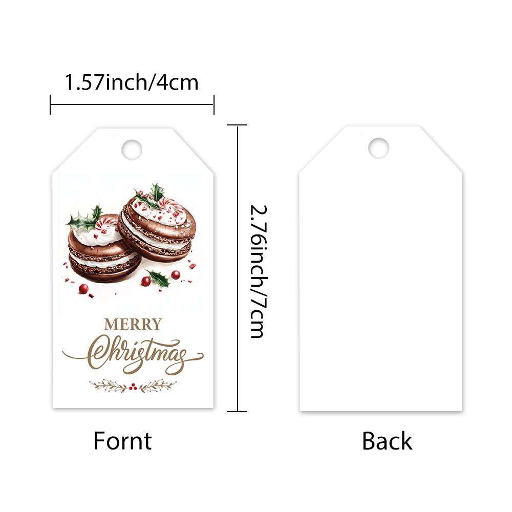 40pcs, Christmas tags, gift labels, party decorations, DIY cards, holiday home decor, greeting cards, party cards, gift twine