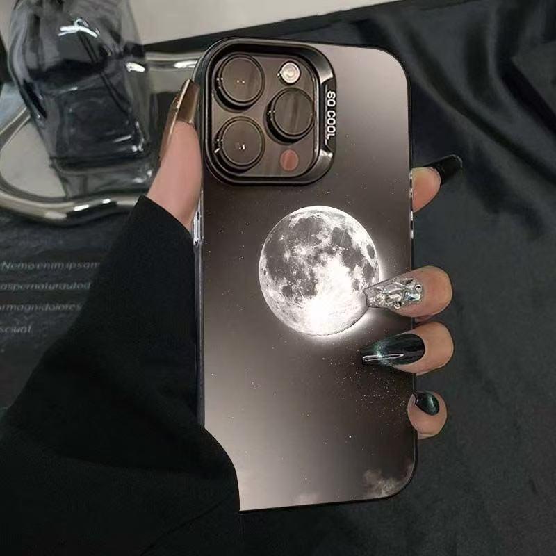 Чехол для телефона 'Лунная сцена' для iPhone 12-17 и 15 Pro/14/13