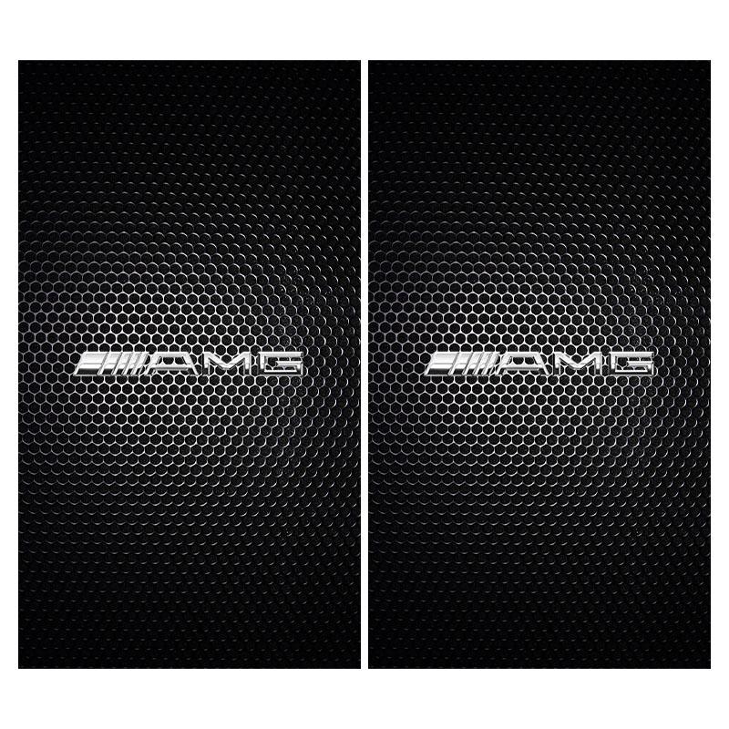 AABIF1 2PCS Car Center Column Stickers B-pillar Decals Accessories Stickers For Mercedes Benz AMG W204 W213 W205 W211 W212 W176