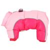 Pet Dog Winter Keep Warm Windproof Clothes Clothing Four Legs with Back Zipper Pink10#