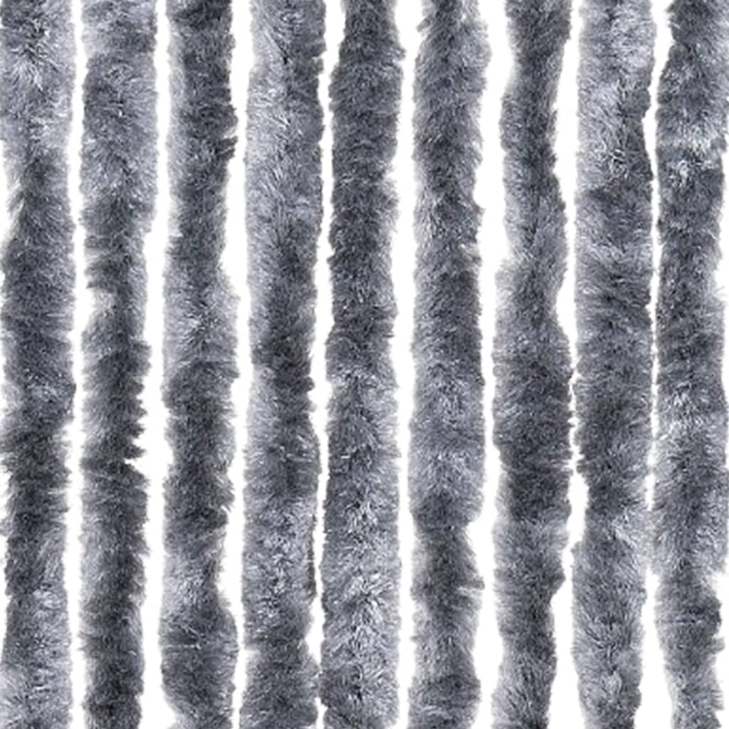 Silver Insect Screen Door Curtain 118 x 220 cm Chenille