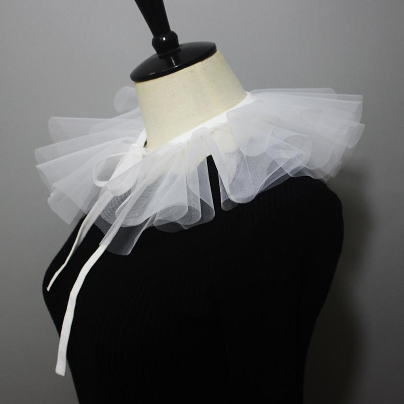 Mesh Fluffy Shawl Fake Collar Versatile Ralph Collar Stage Pography Scarf Decoration Multifunctional Collar