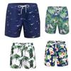 Мужские шорты, летние повседневные обычные пляжные шорты с 3D принтом, весенние эластичные короткие брюки с эластичной резинкой на талии