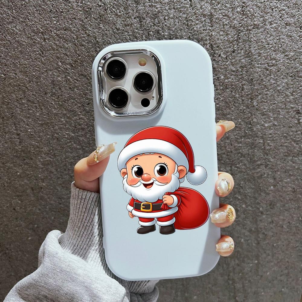 N98 С Новым годом, Рождеством, мягкие чехлы для телефонов iPhone 16 Pro Max Xiaomi 11 Lite Redmi 13C Note 11s, защитная рамка для камеры, задняя крышка