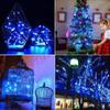8-function Solar Led Copper Light String Outdoor Waterproof Courtyard Christmas Day Decorative Light String