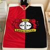1Pc Bayer 04 Leverkusen Print Flannel Blanket High Quality Warm Comfortable Cover for All Seasons Perfect for Gifts Home Decor