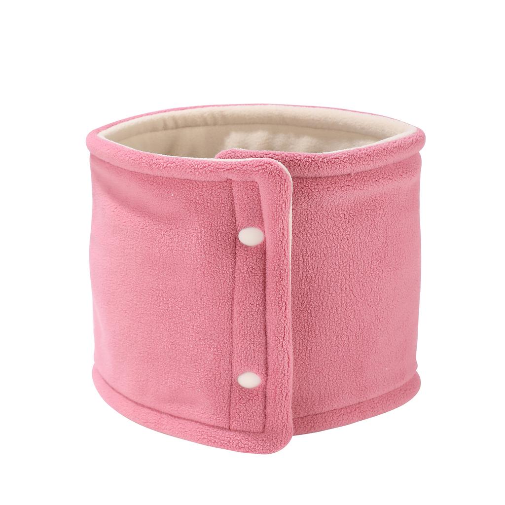 Men's and Women's Winter Warm Fleece Lined Neck Gaiter Reversible Snap Button Neck Warmer All Match Outdoor Sports Cold Protection Neck Cover