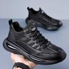 Fashion Spring Autumn Leather Platform Soft Sole Casual Men's Shoes Designer New Fashion Outdoor Sports Mountaineering Men's Sneakers