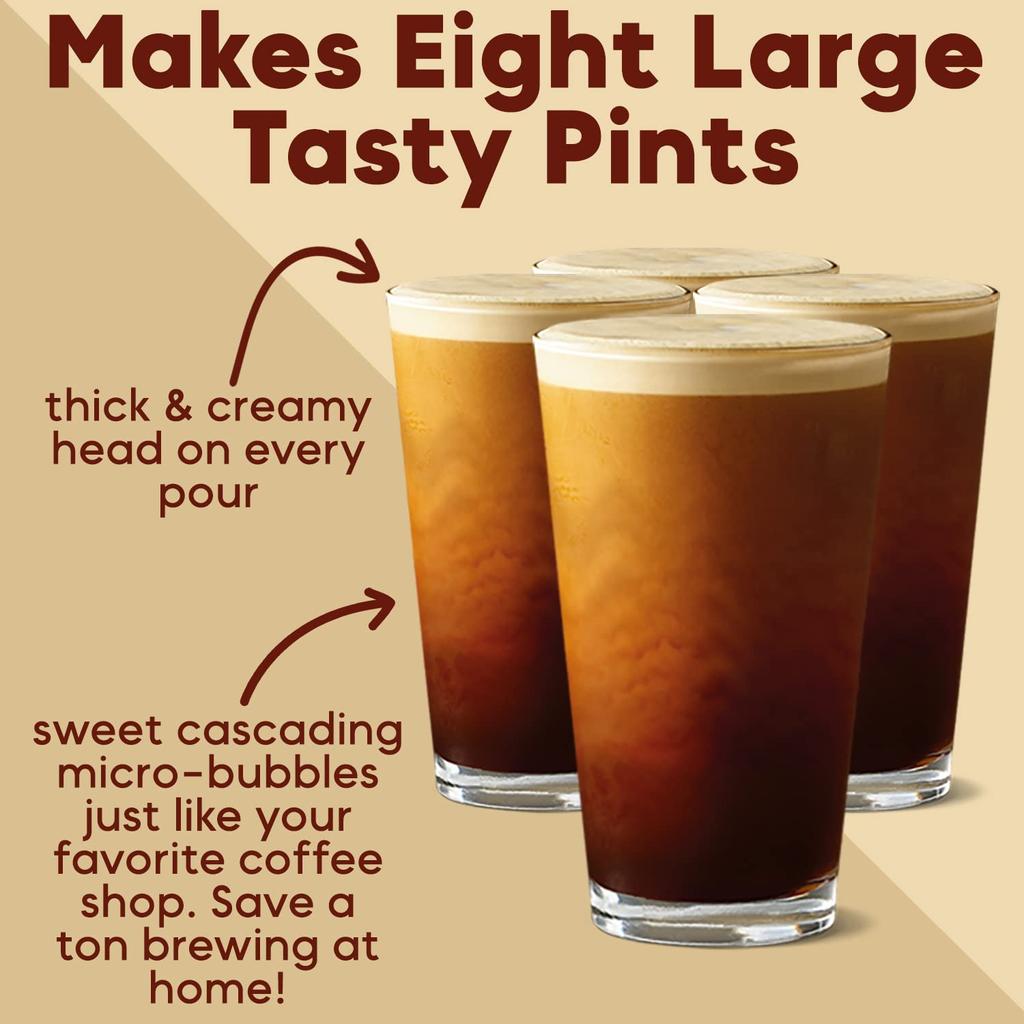 Royal Brew Nitro Cold Brew Coffee Maker Home Keg Kit System Черный Японский дистрибьютор (Матовый 3800млмл) [Авторизованный продукт]