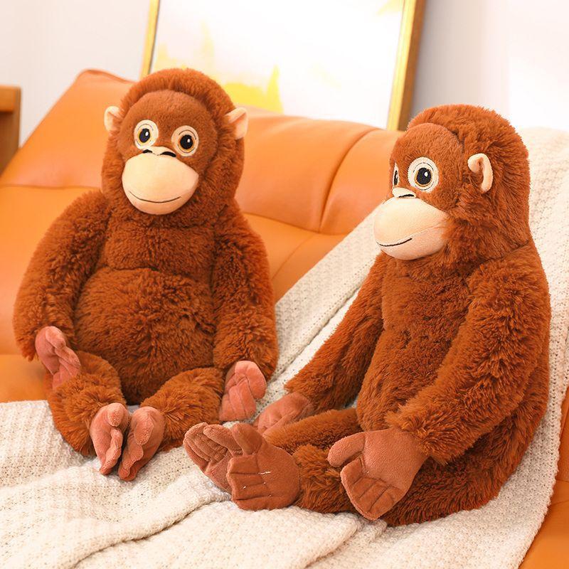 Cartoon Punch Monkey Plush Doll Kawaii Anime Stuffed Orangutan Animal Pillow Home Decor Gift