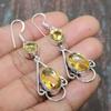 Citrine Gemstone 925 Sterling Silver Handmade Wonderful Jewelry Earring For Women