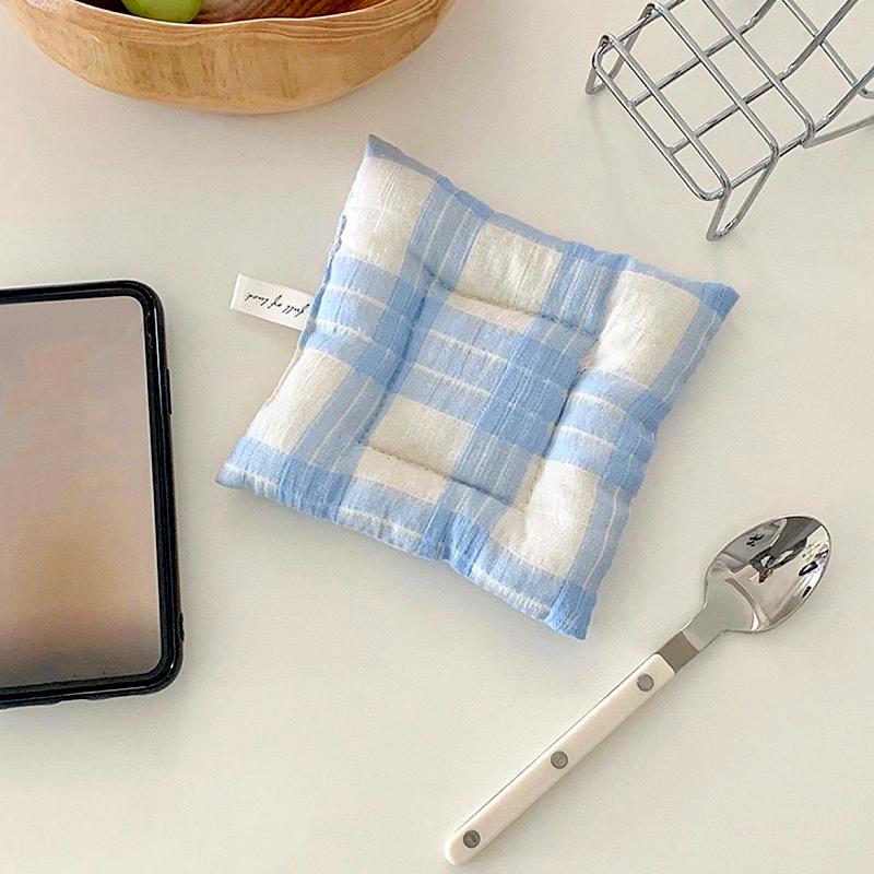 1 шт., изысканная фотография, сладкая хлопковая подкладка, подставка под тарелку, сетка, изоляционная подставка, свежая настольная декоративная подставка для обеденного стола, ткань