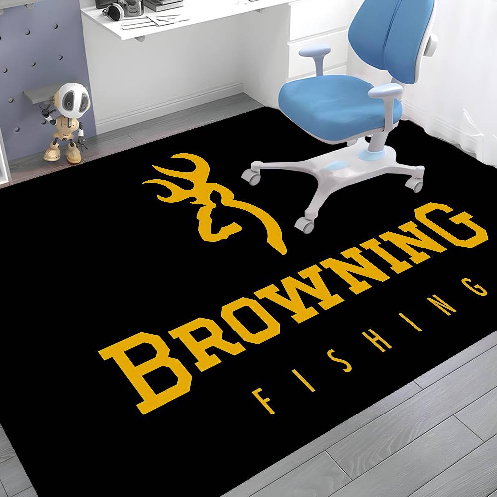 B-Browning Логотип Кухонный коврик Детская Комната Спальня Декор Балкон Противоскользящий Коврик для входа Гостиная Alfombra