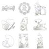 Mother Day Cutting Dies Cut Stencils Father Day Metal Die Cuts for DIY Card Making Album Paper Letter Decorations