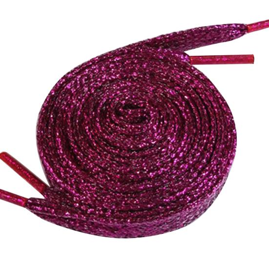 DYS 110 см модные плоские блестящие цветные шнурки для обуви, холщовые шнурки для шнурков