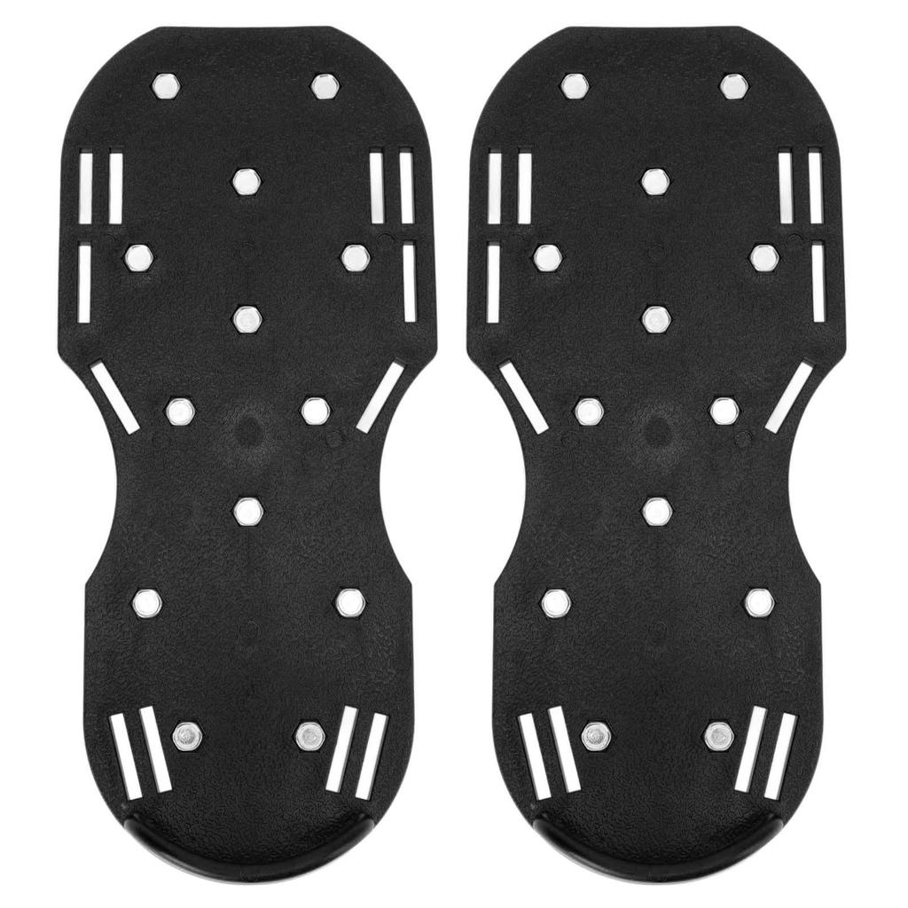 Шипованные ботинки для газона, треугольные ремешки с пряжками, аэратор для газона, шипованные ботинки, скарификаторы для сада, черные