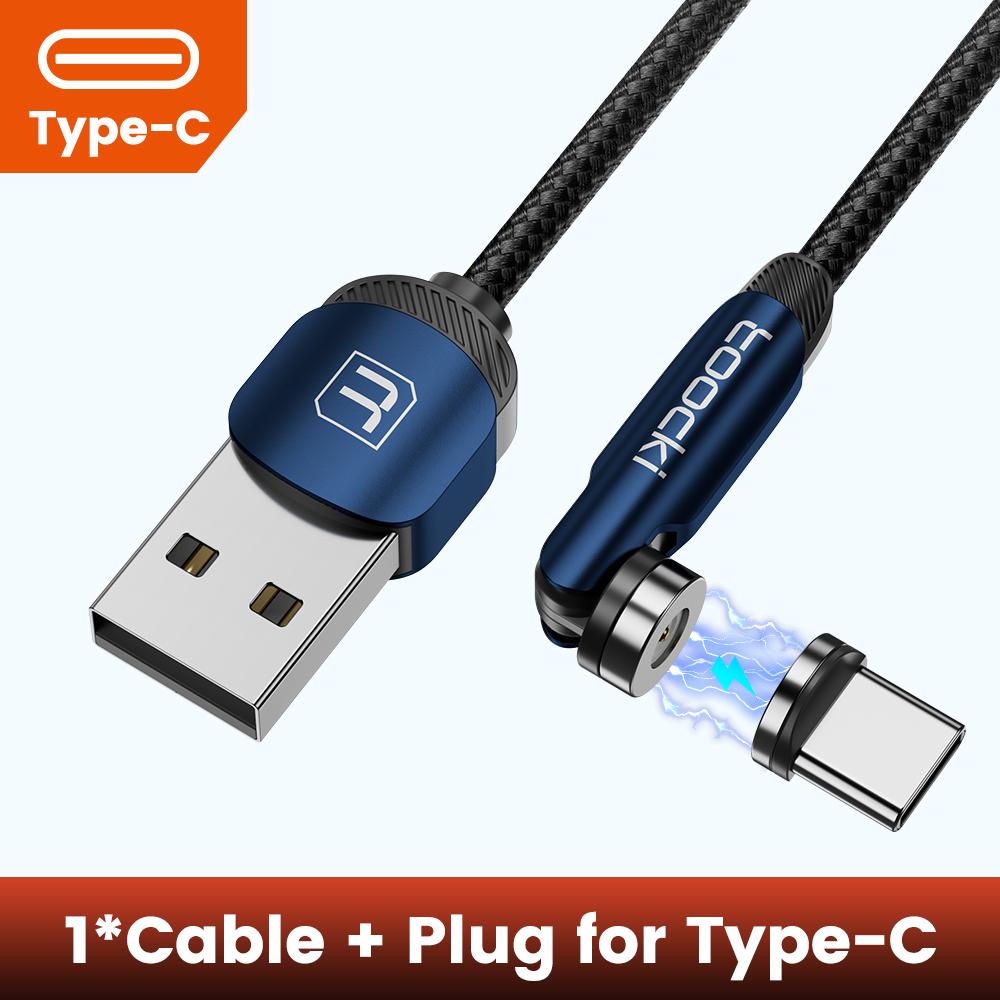 Магнитный кабель Tooki для быстрой зарядки, кабель Micro USB Type C для iPhone, Samsung, Xiaomi, магнитное зарядное устройство, провод для передачи данных мобильного телефона