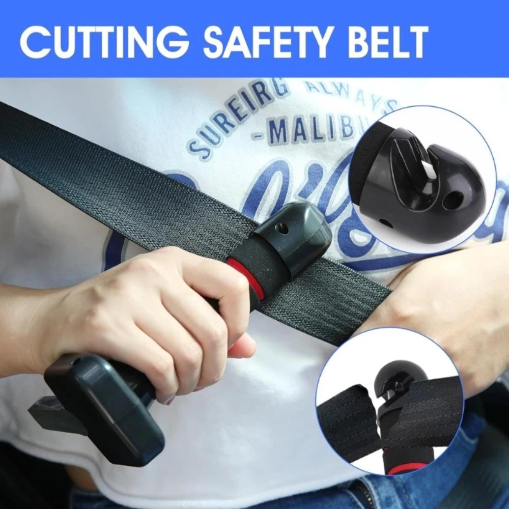 Car Assist Handle Window Glass Breaker Seat Safety Belt Cutter for Elderly, Safety Hammer Car Emergency Rescue Kit Escape Tool