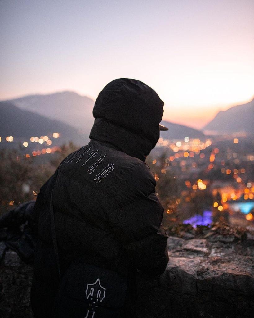 Trapstar Retro Cotton Jacket: Blue Letter Embroidery, Stand Collar, Couple Style Outerwear