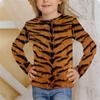 Children's Long Sleeved T-shirt Animal Tiger Skin Leopard Print 3D Printed Girl's Top