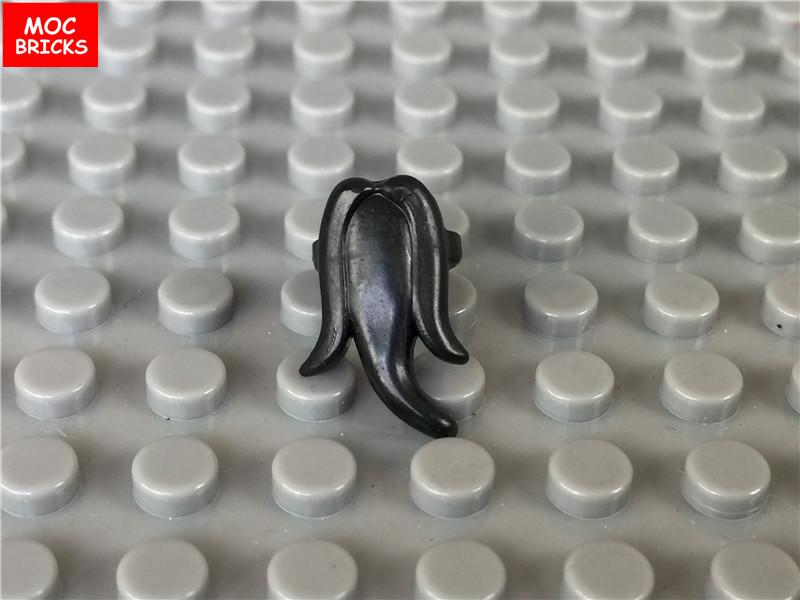 10 шт./лот MOC Кирпичи Длинная Короткая Борода Усы Галстук-бабочка Модель Фигурка Образовательные Строительные Блоки Игрушки для Детей