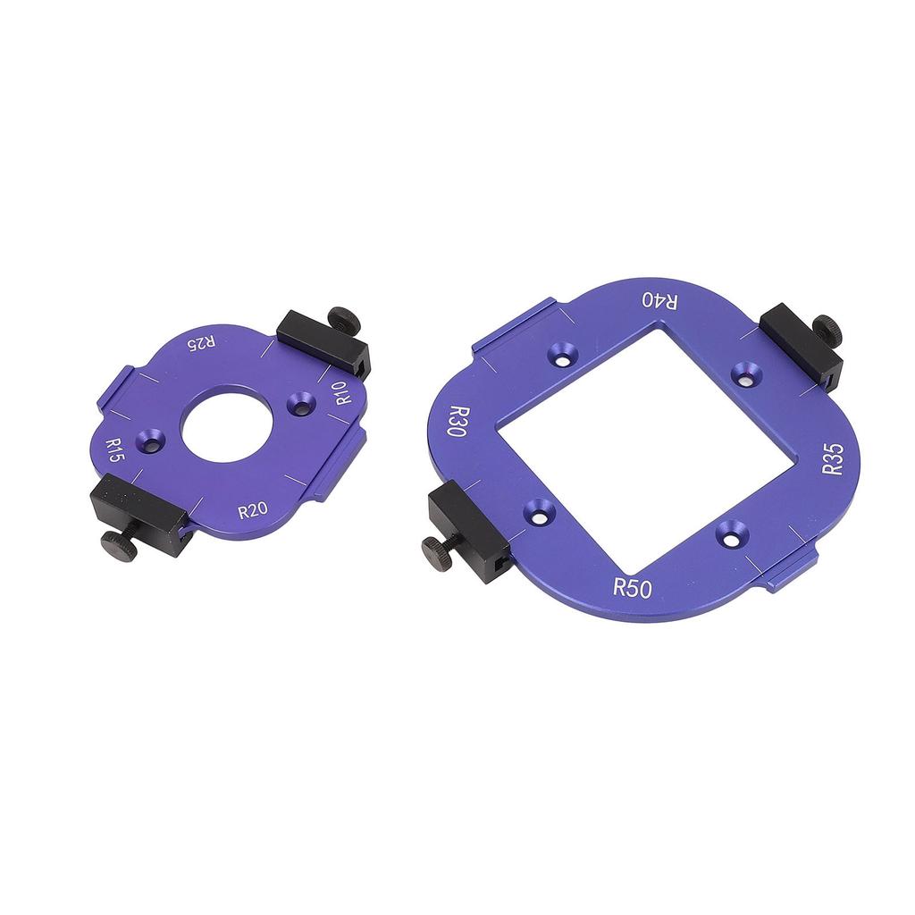 Набор угловых шаблонов с 2 фрезами, радиусный установочный кондуктор, инструменты для резки дуг по дереву R10 R15