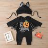 Go'dak Bolalar O'g'il Bolalar Qizlar Romper To'plami Romper + Shlyapa Imp Halloween