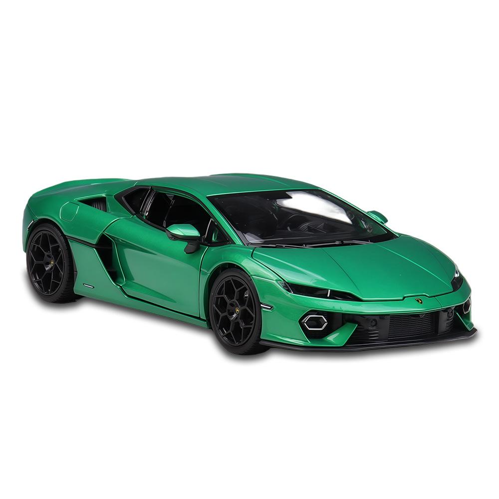 Welly 1/24 Lamborghini Temerario Металлическая модель автомобиля в масштабе Литая металлическая Статическая коллекция Детская игрушечная машинка на день рождения Транспортные средства Подарки