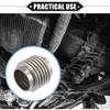 Car Exhaust Flexible Pipe, 45x63.5mm 1.77"x2.5" Exhaust Flex Connector Pipes Bellows Universal for Car Durable Stainless Steel Silver Tone