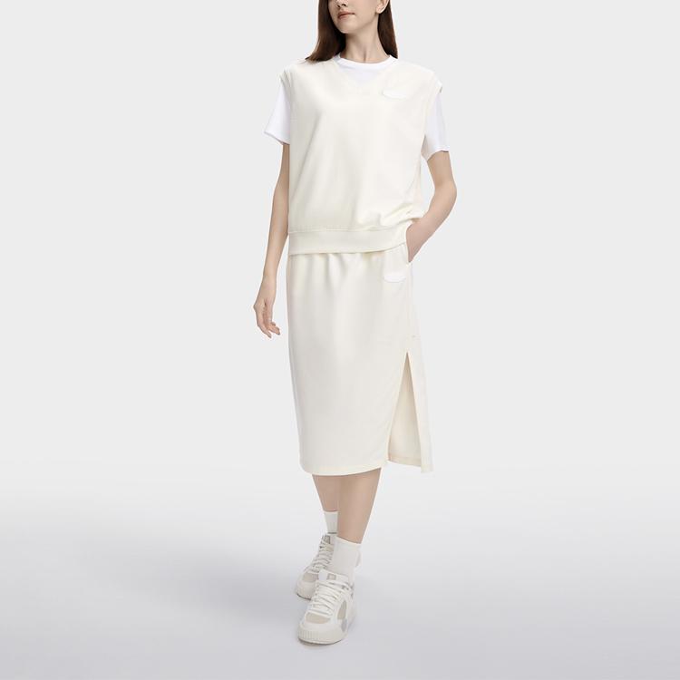 Fila Оригинальная серия однотонный пуловер с круглым вырезом футболка с коротким рукавом женские топы белый F11W329113A-IV