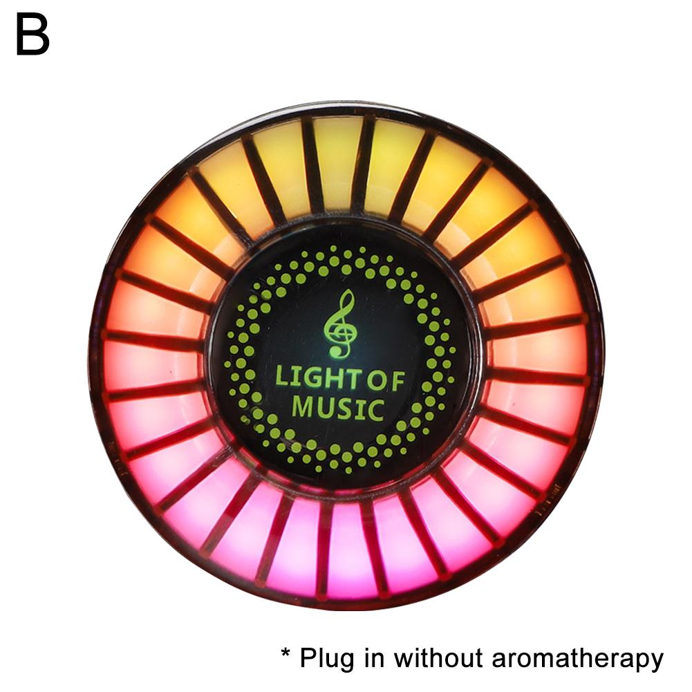 Car LED Sound Control Pickup Rhythm Lights Air Freshener RGB Voice Activated Atmosphere Rhythm Light APP Control Multi-Color